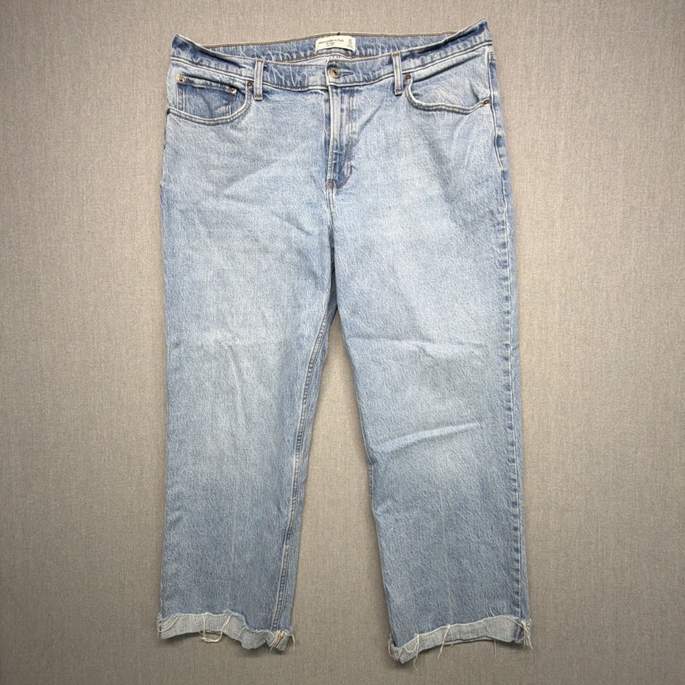 Abercrombie & Fitch The Baggy Low Rise Curve Love‎ Womens 32 14s